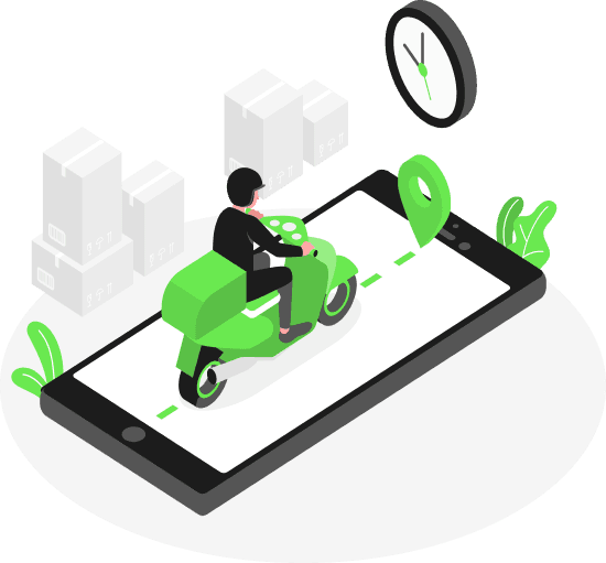 Sender signing up illustration